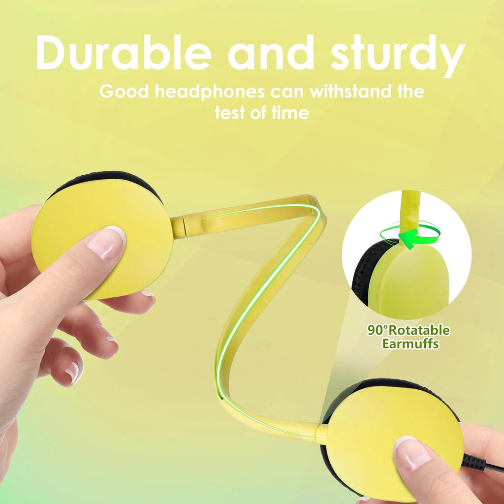 25 Pack for School Classroom Wholesale Earphones Class Set of Headphones for Students