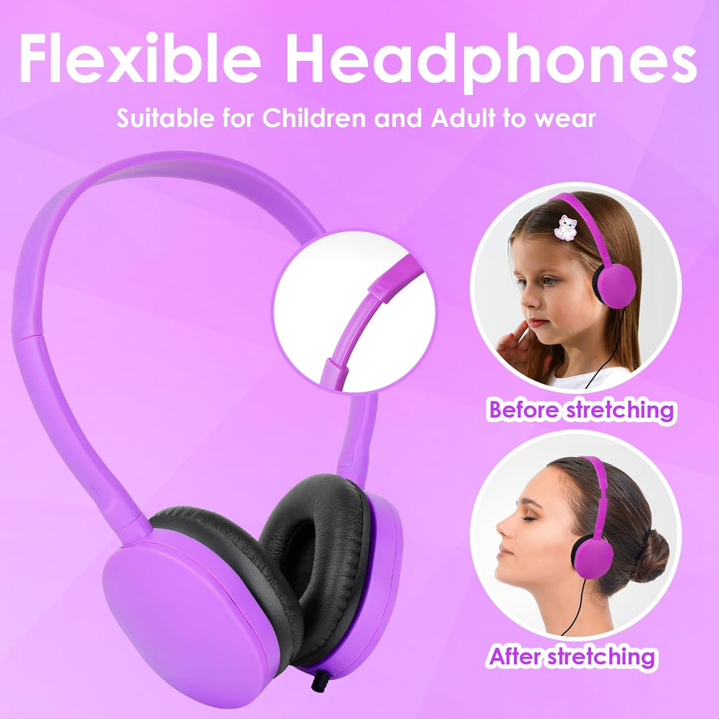 25 Pack for School Classroom Wholesale Earphones Class Set of Headphones for Students