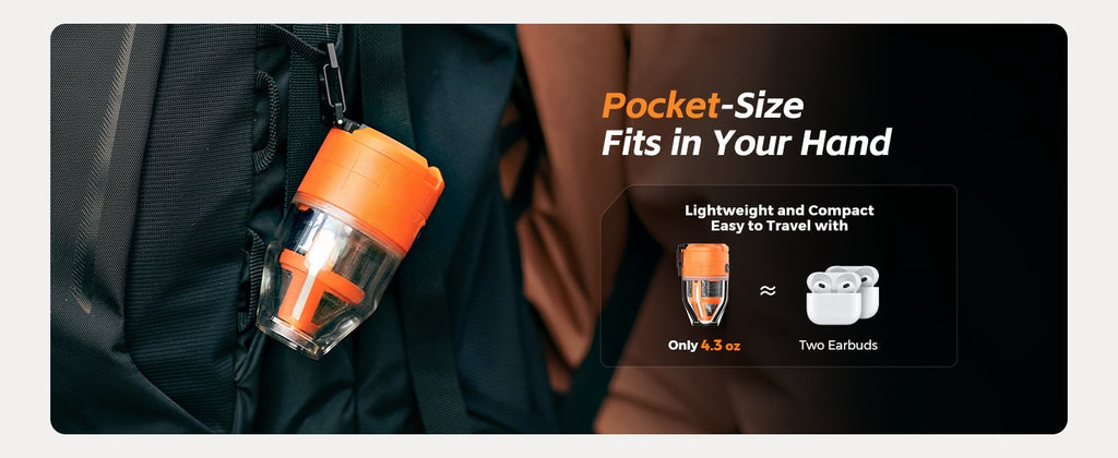 Max Pump 3 High Power Portable Air Pump - 5Kpa 500L/min Electric Inflator with Camping Light for Air Mattresses Boats Swim Rings Pillows Inflatables